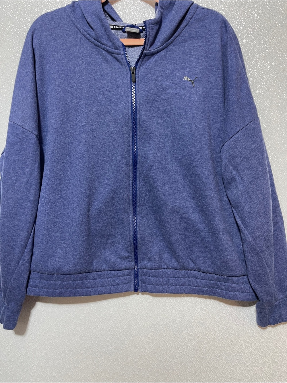 3/$30 Puma Heather Navy Full-Zip Hoodie